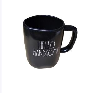Black Ceramic Mug - Hello Handsome Rae Dunn